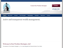 Tablet Screenshot of fairweatherinvesting.com